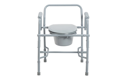 Deluxe Steel Drop-arm Commode