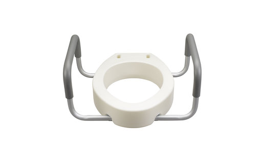 Premium Raised Toilet Seat Rizer W/removable Arms-Elongated