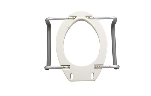 Premium Raised Toilet Seat Rizer W/removable Arms-Elongated