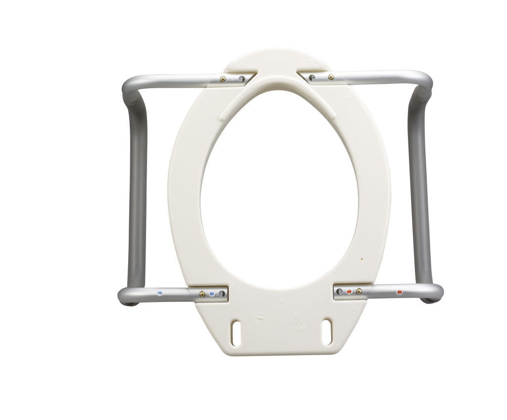 Premium Raised Toilet Seat Rizer W/removable Arms-Elongated