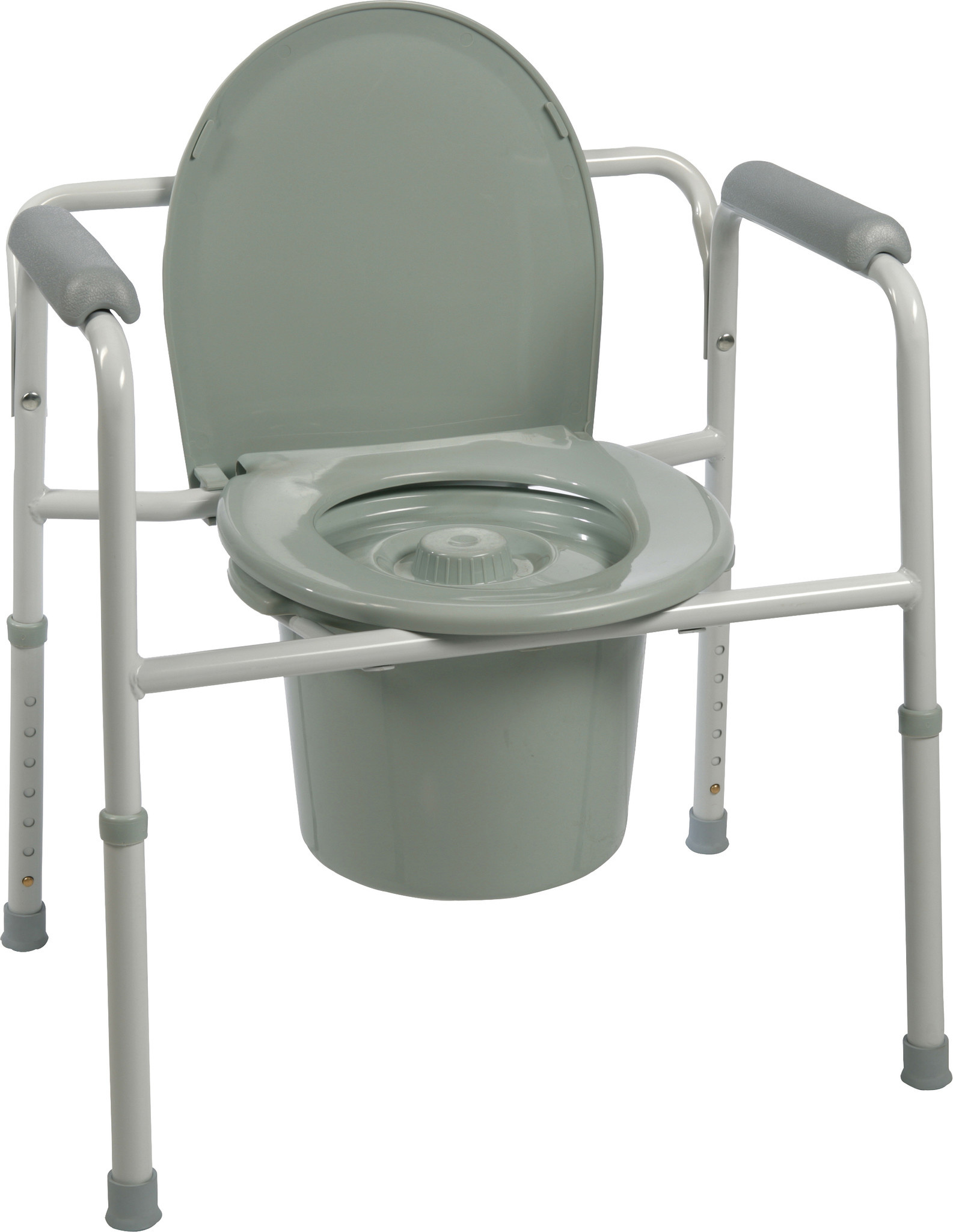 ProBasics 3-in-1 Steel Commode w/Plastic Armrests