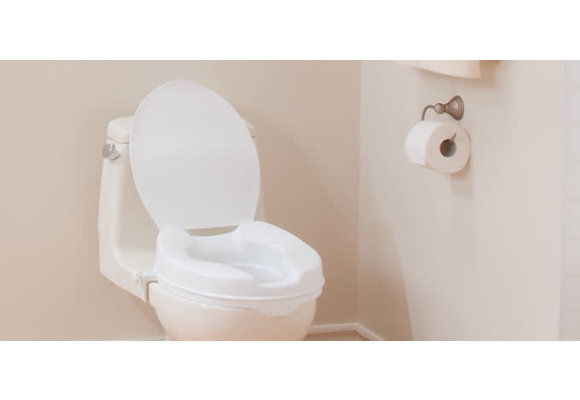 PCP 2 Molded Raised Toilet Seat with Lid