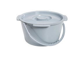 Commode Bucket with Handle and Lid, 7.5qt