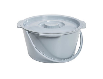 Commode Bucket with Handle and Lid, 7.5qt