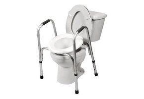 Airway Raised Toilet Seat With Safety Frame