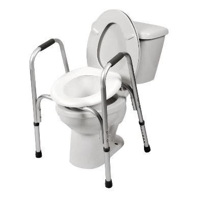 Airway Raised Toilet Seat With Safety Frame