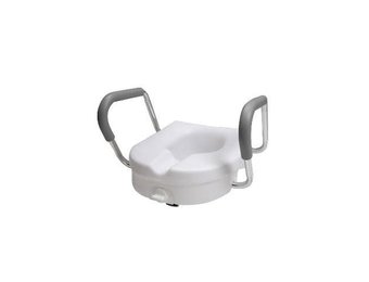 Airway Molded Toilet Seat Riser With Arm Rests