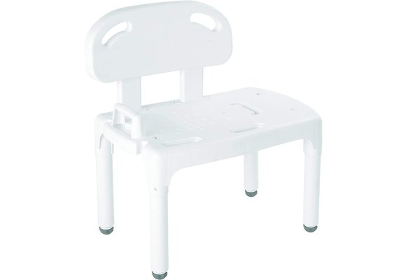 Universal Transfer Bench White 400 lbs w/Back