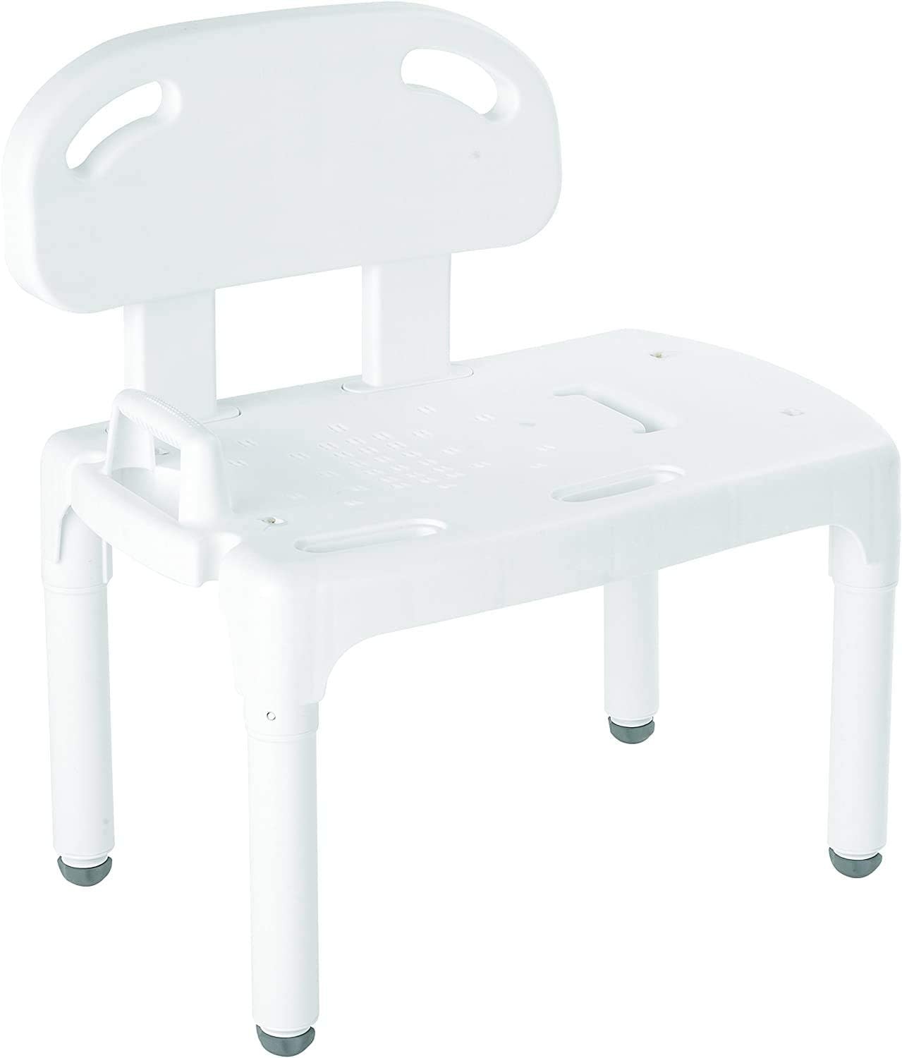 Universal Transfer Bench White 400 lbs w/Back