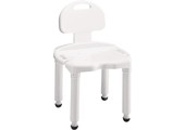 Universal bath seat with back