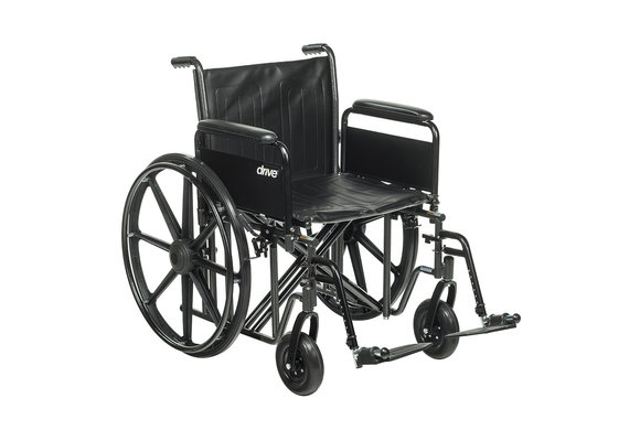 Bariatric Sentra EC Heavy-Duty Wheelchair 24"