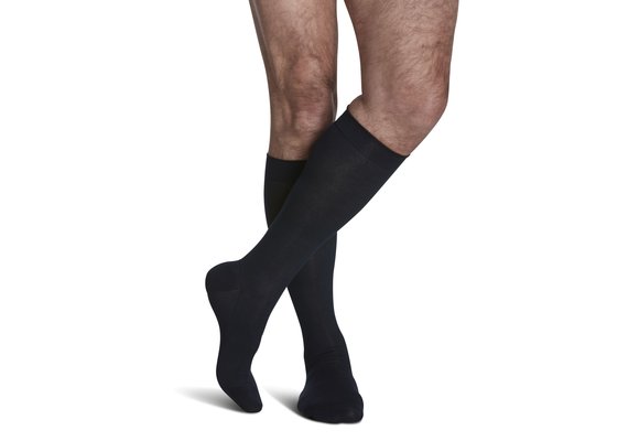 Style Sea Island Cotton For Women & Men 20-30mmHg Men's Medium Short 99Black