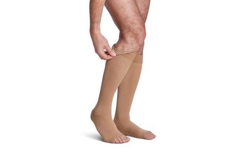 Essential Opaque For Women Knee High 20-30 mmHg Large Long Black99 S/Grip Top