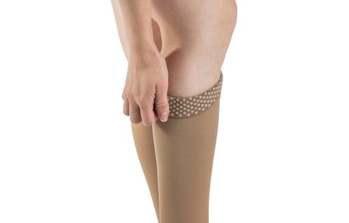Essential Opaque For Women Knee High 20-30 mmHg Large Long Black99 S/Grip Top