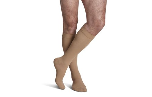 Essential Opaque For Women Knee High 20-30 mmHg Large Long Black99 S/Grip Top