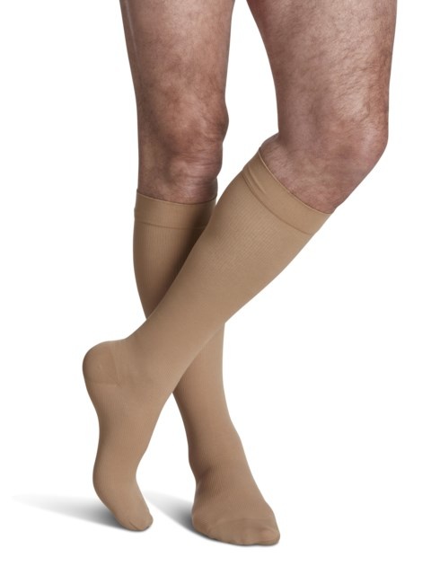 Essential Opaque For Women Knee High 20-30 mmHg Large Long Black99 S/Grip Top