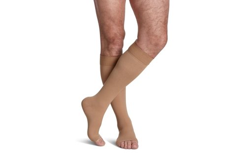 Essential Opaque For Women Knee High 20-30 mmHg Large Long Black99 S/Grip Top