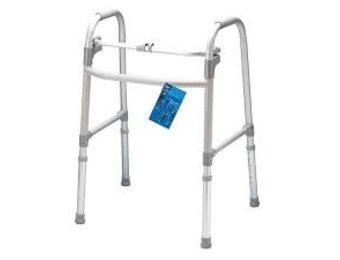 Carex Single-button Folding Walker