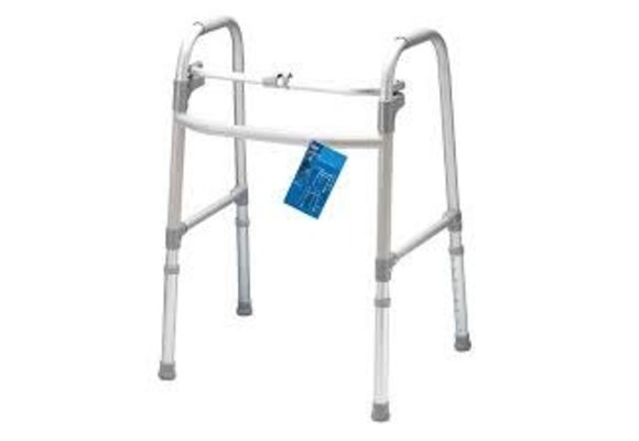 Carex Single-button Folding Walker