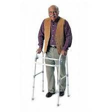 Carex Single-button Folding Walker