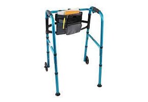 Carex Explorer Folding Walker w/5" wheels/Glides