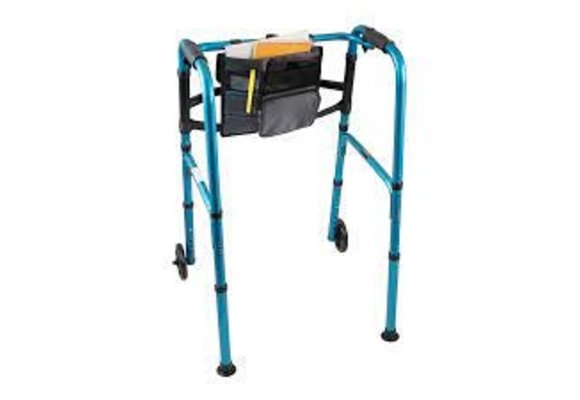 Carex Explorer Folding Walker w/5" wheels/Glides