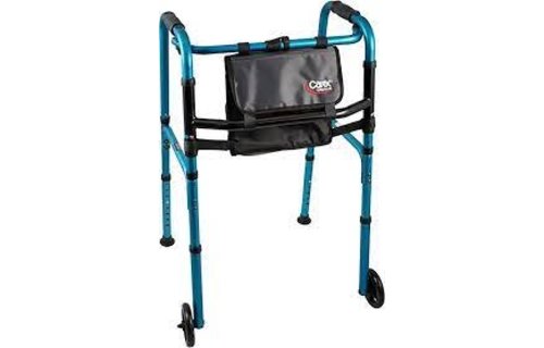 Carex Explorer Folding Walker w/5" wheels/Glides