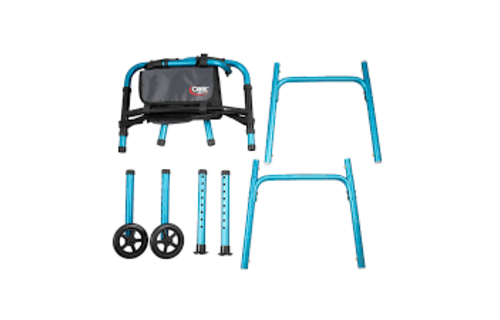 Carex Explorer Folding Walker w/5" wheels/Glides