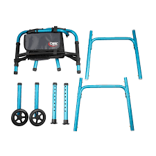 Carex Explorer Folding Walker w/5" wheels/Glides