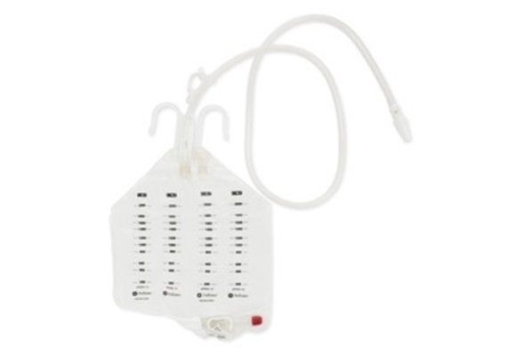 BEDSIDE DRAINAGE ANTIREFLUX BAG 68OZ 2000ML EA/1