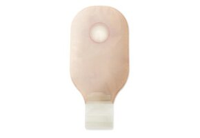 New Image Two-Piece Drainable Pouch, Lock 'n Roll Closure System Blue Ultra-clear Flange 2-3/4" (70 mm) Pouch Length 12" (30 cm)- Box of 10