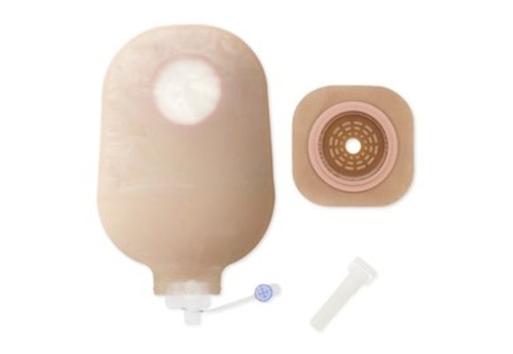 NEW IMAGE 2-PIECE UROSTOMY KIT W/ FLEXTEND BARRIER CUT-TO-FIT 1 3/4" FLANGE