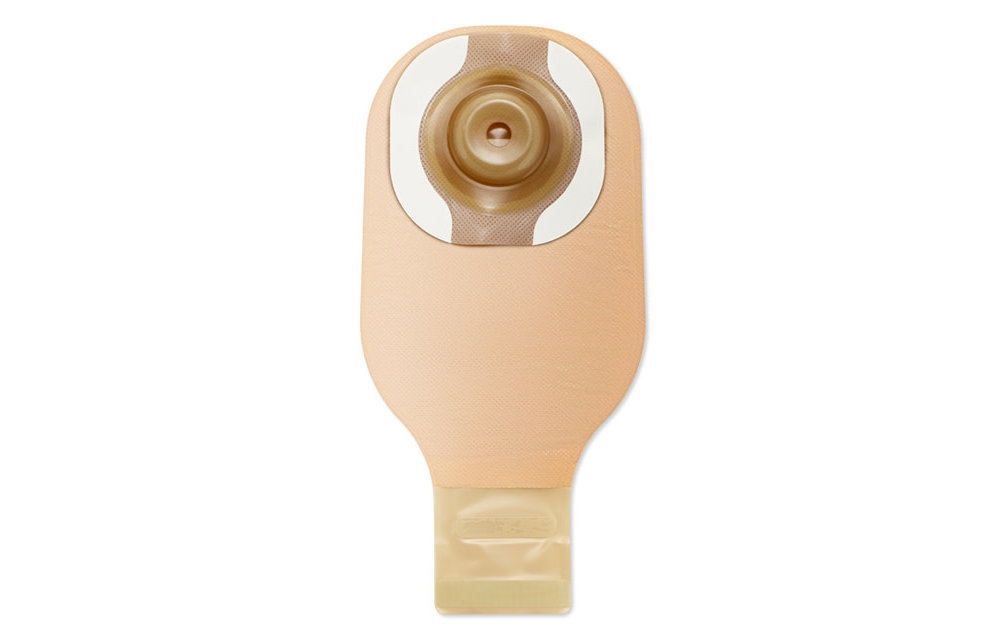 PREMIER CERAPLUS CONVEX 1-PIECE DRAINABLE POUCH W/ TAPE BORDER, LOCK N ROLL CLOSURE, BEIGE, W/FILTER, PRE-CUT 7/8IN (22MM) BX/5