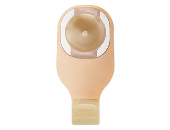 PREMIER CERAPLUS 1-PIECE DRAINABLE POUCH W/ TAPE BORDER, LOCK N ROLL CLOSURE, BEIGE, W/ FILTER, PRE-CUT 1IN (25MM) BX/10