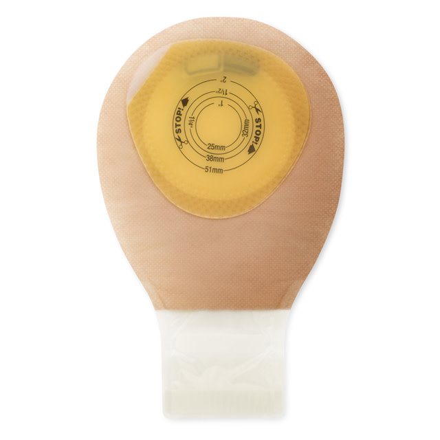 POUCHKINS PEDIATRIC ONE-PIECE SOFTFLEX DRAINABLE LOCK N ROLL CLOSURE CUT-TO-FIT 2" TRANSPARENT WITHOUT TAPE ,NO STARTER HOLE BX/10