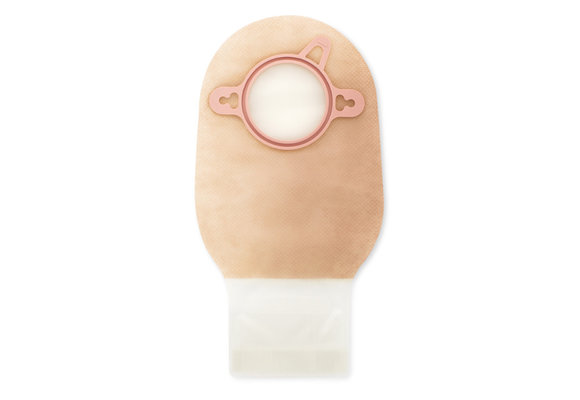 POUCHKINS PEDIATRIC TWO-PIECE SOFTFLEX DRAINABLE LOCK N ROLL CLOSURE ,TRANSPARENT WITHOUT TAPE 1-3/4" NO FILTER BX/10