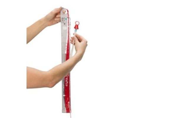 VAPRO TOUCH-FREE INTERMITTENT CATHETER, 16FR, 16IN, STRAIGHT TIP BX/30