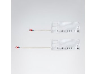 VAPRO PLUS F-STYLE TOUCH-FREE HYDROPHILIC INTERMITTENT CATHETER WITH COLLECTION BAG, STRAIGHT TIP,12 FR., 16IN BX/30