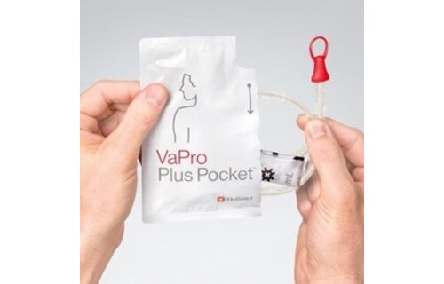 VAPRO PLUS POCKET TOUCH-FREE HYDROPHILIC INTERMITTENT CATHETER, IC, 14FR, 16IN BX/30