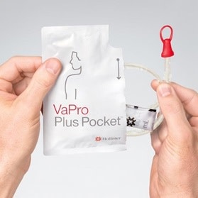 VAPRO PLUS POCKET TOUCH-FREE HYDROPHILIC INTERMITTENT CATHETER, IC, 16FR, 16IN BX/30