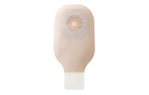PREMIER ONE-PIECE CONVEX SKIN BARRIER 12"  DRAINABLE POUCH CLAMP CLOSURE TRANSPARENT,PRE-CUT 1"TAPERED BORDER BX/5