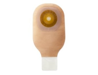 PREMIER ONE-PIECE CONVEX SKIN BARRIER DRAINABLE POUCH LOCK N ROLL CLOSURE, BEIGE WITH VIEWING OPTION ,5/8"1" WITH FILTER & TAPE BORDER BX/5