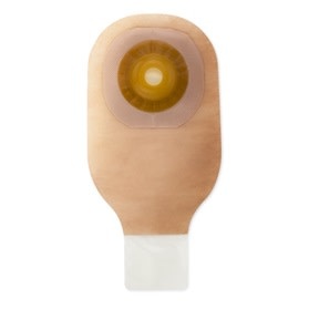 PREMIER ONE-PIECE CONVEX SKIN BARRIER DRAINABLE POUCH LOCK N ROLL CLOSURE, BEIGE WITH VIEWING OPTION ,5/8"1" WITH FILTER & TAPE BORDER BX/5