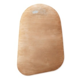 PREMIER ONE-PIECE FLAT SKIN BARRIER 9" CLOSED POUCH BEIGE SOFTFLEX,WITH FILTER PRE-CUT 1" BX/30