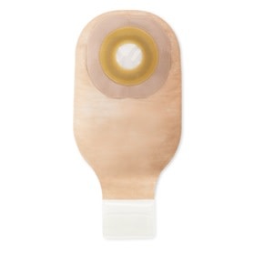 PREMIER ONE-PIECE DRAINABLE 12" OSTOMY POUCH FLAT FLEXWEAR BARRIER,LOCK'N ROLL CLOSURE,TAPE,FILTER,TRANSPARENT,PRE-CUT 2-1/2" BX/10