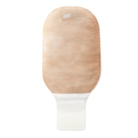 PREMIER ONE-PIECE DRAINABLE 12" OSTOMY POUCH FLAT FLEXWEAR BARRIER,LOCK'N ROLL CLOSURE,TAPE,FILTER,TRANSPARENT,PRE-CUT 2-1/2" BX/10