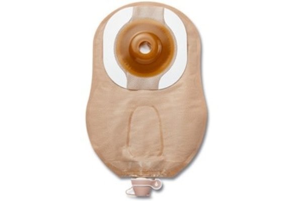PREMIER ONE PIECE UROSTOMY, FLEXTEND 9" POUCH , WITH CONVEX, PRE-CUT, 1", ULTRA CLEAR BX/5