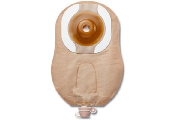PREMIER ONE PIECE UROSTOMY, FLEXTEND 9" POUCH , WITH CONVEX, PRE-CUT, 1-1/4",BEIGE BX/5