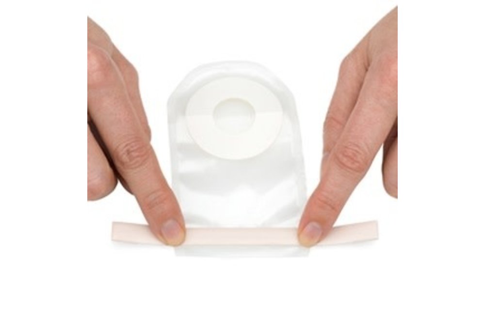 POUCHKINS PEDIATRIC ONE-PIECE SOFTFLEX PREMIE/NEWBORN POUCHES CUT-TO-FIT 5/8" ULTRA-CLEAR WITHOUT TAPE ,NO STARTER HOLE BX/15