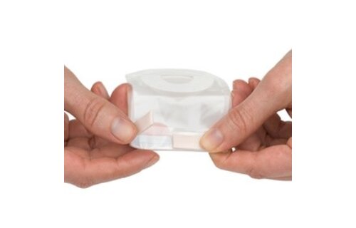 POUCHKINS PEDIATRIC ONE-PIECE SOFTFLEX PREMIE/NEWBORN POUCHES CUT-TO-FIT 5/8" ULTRA-CLEAR WITHOUT TAPE ,NO STARTER HOLE BX/15